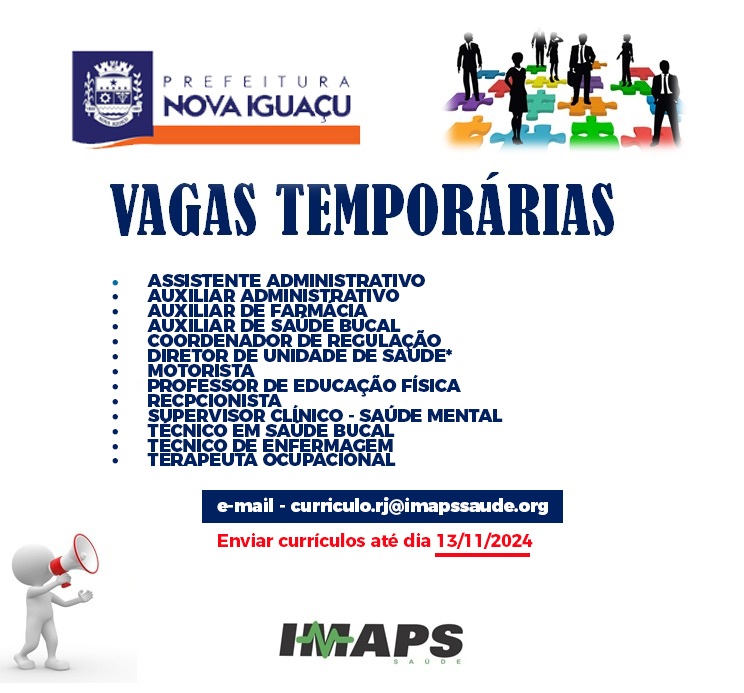 Vagas temporárias